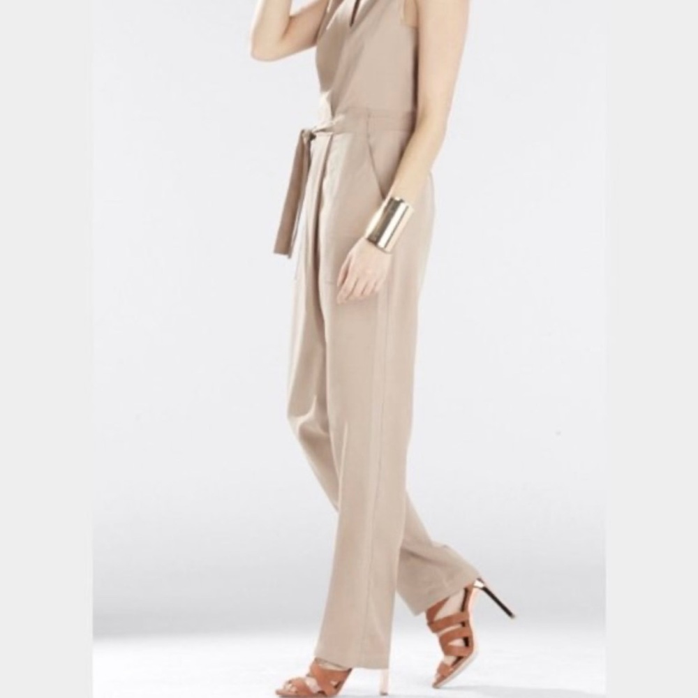 BCBGMaxAzria Beige Jumpsuit